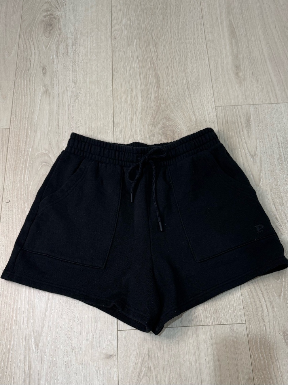 PINK Victoria's Secret Black Athletic Drawstring Shorts